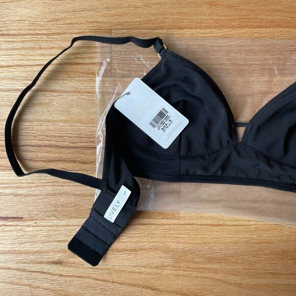 Brand NWT - Lively Low Back Bralette - Jet Black (size: small) - Picture 3 of 4